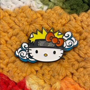 Hello Kitty Naruto Enamel Push Pin